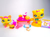 Littlest Pet Shop Rare Yellow Persian Cat #3566 Kitten #1649 Authentic