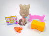 Littlest Pet Shop Rare Grey Brown Unicorn Horse #1820 with cute accessories