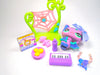 Littlest Pet Shop Purple Blue Glitter Bat #2142 with cute accessories Authentic