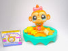 Littlest Pet Shop Rare Baby Monkey Pink Bow #811 with cute accessories