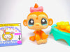 Littlest Pet Shop Rare Baby Monkey Pink Bow #811 with cute accessories