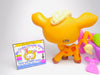 Littlest Pet Shop Brown Green Eyes Cow #1833 with cute accessories authentic