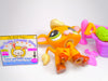 Littlest Pet Shop Brown Green Eyes Cow #1833 with cute accessories authentic