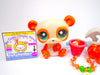 Littlest Pet Shop G7 Boos & Bows Mummy Panda Bear with cute accessories