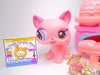 Littlest Pet Shop Pink Walking Destiny Cat #1312 with cute accessories authentic