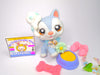 Littlest Pet Shop Rare Blue White Husky Dog #1930 & cute accessories authentic