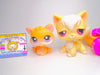 Littlest Pet Shop Rare Yellow Angora Cat #354 Kitten #114 accessories authentic