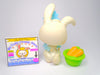 Littlest Pet Shop White Blue Eyes Bunny Rabbit #49 with cute accessories