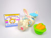 Littlest Pet Shop White Blue Eyes Bunny Rabbit #49 with cute accessories
