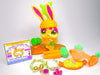 Littlest Pet Shop Rare Chinese New Year Gold Bunny Rabbit #2077 & accessories