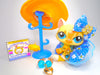 Littlest Pet Shop Yellow Walking Destiny Cat #1546 & cute accessories authentic