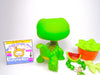 Littlest Pet Shop Green Alligator Crocodile #987 & cute accessories authentic