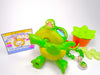 Littlest Pet Shop Green Alligator Crocodile #987 & cute accessories authentic