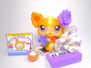 Littlest Pet Shop Tan Brown Chihuahua #96 with cute accessories authentic