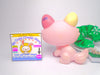 Littlest Pet Shop Pink Mauve Green Eyes Crouching Cat #1489 with accessories