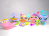Littlest Pet Shop Tea Time Fun Cat Love Bug Bunny #1918 #1919 #1920 authentic