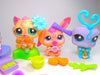 Littlest Pet Shop Tea Time Fun Cat Love Bug Bunny #1918 #1919 #1920 authentic