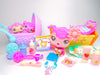 Littlest Pet Shop Rare Mommy Baby Poodle #2497 #2498 #3600 with cute accessories