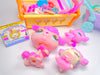 Littlest Pet Shop Rare Mommy Baby Poodle #2497 #2498 #3600 with cute accessories