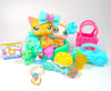 Littlest Pet Shop Short Hair Cat Brooke #339 Kitten #134 with cute accessories