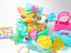 Littlest Pet Shop Short Hair Cat Brooke #339 Kitten #134 with cute accessories
