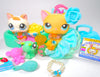 Littlest Pet Shop Short Hair Cat Brooke #339 Kitten #134 with cute accessories