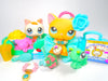 Littlest Pet Shop Short Hair Cat Brooke #339 Kitten #134 with cute accessories