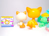 Littlest Pet Shop Short Hair Cat Brooke #339 Kitten #134 with cute accessories