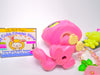 Littlest Pet Shop Rare Pink Crouching Cat #1900 with accessories authentic