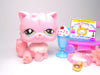 Littlest Pet Shop Pink Persian Cat #460 with cute accessories authentic