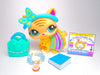 Littlest Pet Shop Striped Walking Destiny Cat #1572 & cute accessories authentic