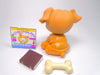 Littlest Pet Shop Brown Bulldog #607 with cute accessories authentic