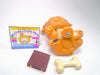 Littlest Pet Shop Brown Bulldog #607 with cute accessories authentic