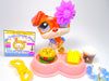 Littlest Pet Shop Rare Brown White Jack Russel Dog #2401 & accessories Authentic