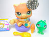 Littlest Pet Shop Rare Brown Persian Cat #1063 with cute accessories authentic