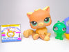 Littlest Pet Shop Rare Brown Persian Cat #1063 with cute accessories authentic