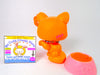 Littlest Pet Shop Orange Licking Paw Music Cat #2875 cute accessories authentic