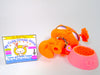 Littlest Pet Shop Orange Licking Paw Music Cat #2875 cute accessories authentic