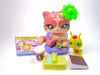 Littlest Pet Shop Rare Mauve Cream Persian Cat #1761 & accessories authentic