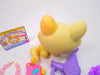 Littlest Pet Shop Yellow Crouching Cat #848 with accessories authentic