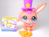 Littlest Pet Shop Rare Pink Blue Eyes Bunny Rabbit #2513 with cute accessories