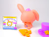 Littlest Pet Shop Rare Pink Blue Eyes Bunny Rabbit #2513 with cute accessories