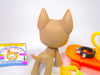 Littlest Pet Shop Grey Great Dane #184 with accessories Authentic