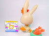 Littlest Pet Shop Rare Grey Orange Bunny Rabbit #1036 & cute accessories
