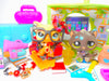 Littlest Pet Shop Messy Short Hair Cat #815 Tabby #816 & accessories authentic