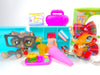 Littlest Pet Shop Messy Short Hair Cat #815 Tabby #816 & accessories authentic