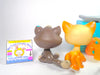 Littlest Pet Shop Messy Short Hair Cat #815 Tabby #816 & accessories authentic