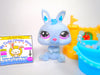Littlest Pet Shop Rare Blue Dwarf Bunny Rabbit #3577 & cute accessories