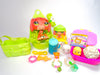 Littlest Pet Shop Mommy Baby Dachshund #3601 #3602 & cute accessories Authentic
