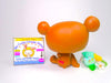 Littlest Pet Shop Brown Teal Eyes Bear #1001 with cute accessories authentic
